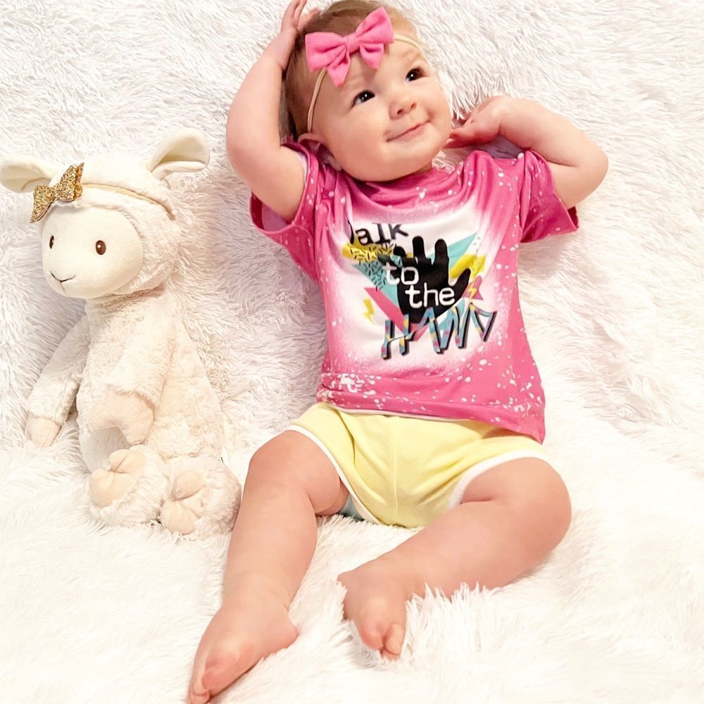 Talk to the hand Hand crafted Graphic Kids Tee